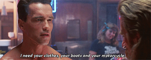 “I need your clothes, your boots and your motorcycle" Terminator: Dark Fate