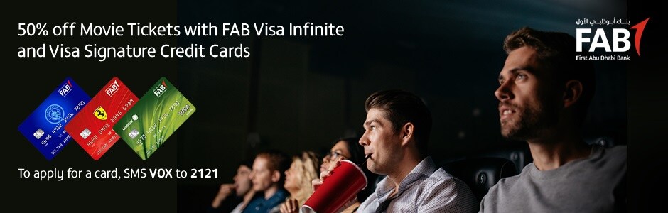 FAB 50% off tickets | VOX Cinemas UAE