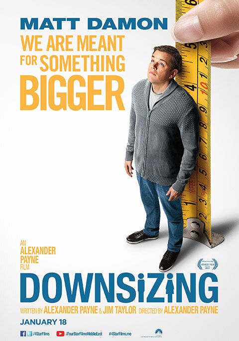 Downsizing  Now Showing  Book Tickets  VOX Cinemas Oman