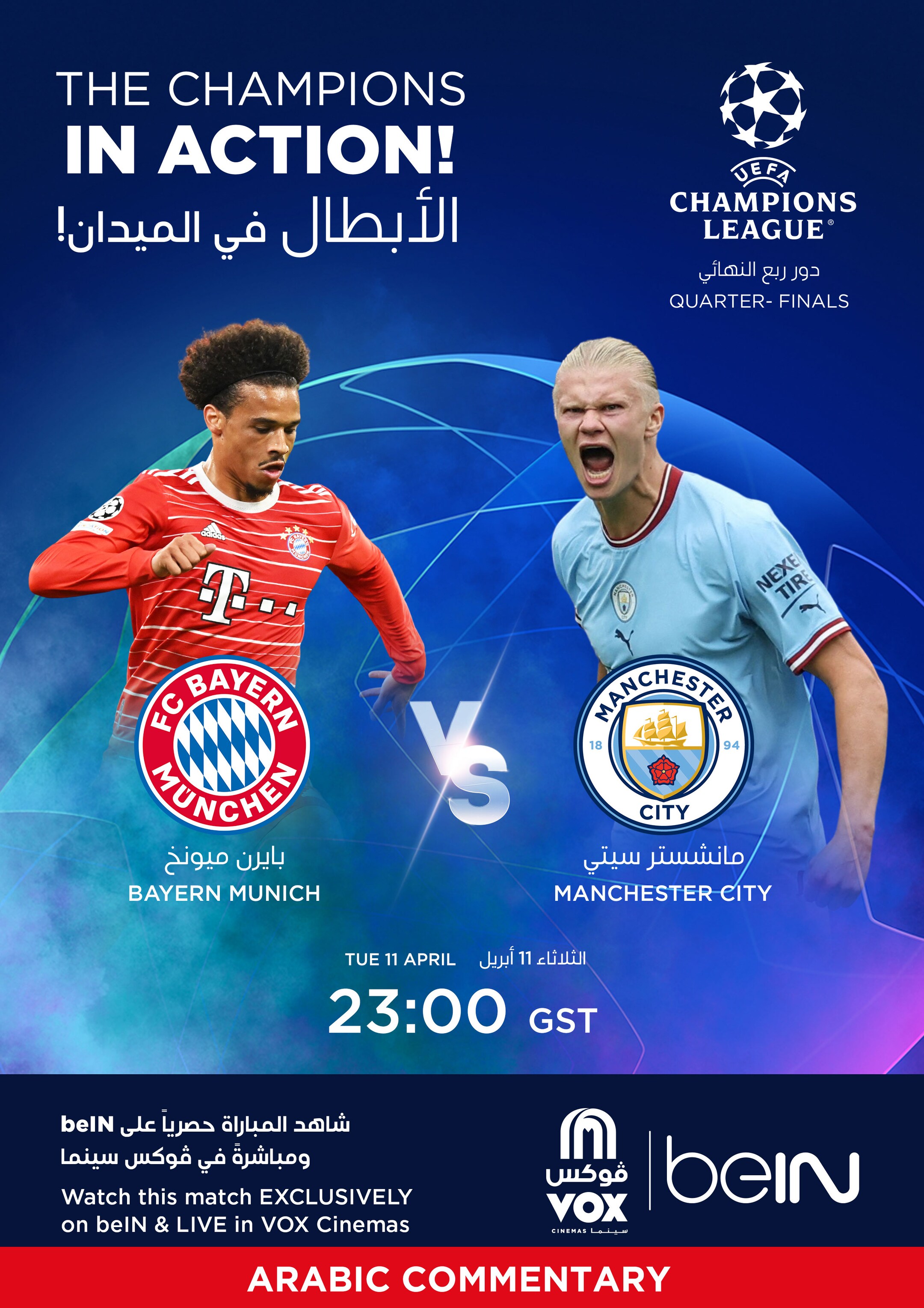 UEFA: Manchester City V. Bayern Munich