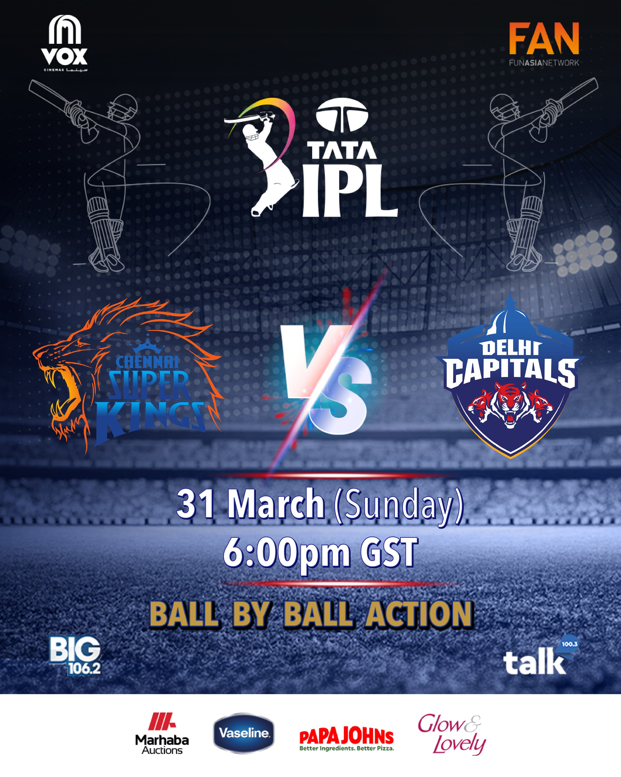 Indian Premier League 2024: DC V. CSK