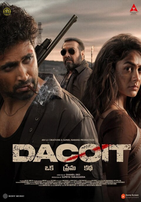 Movie poster for Dacoit: Oka Prema Katha
