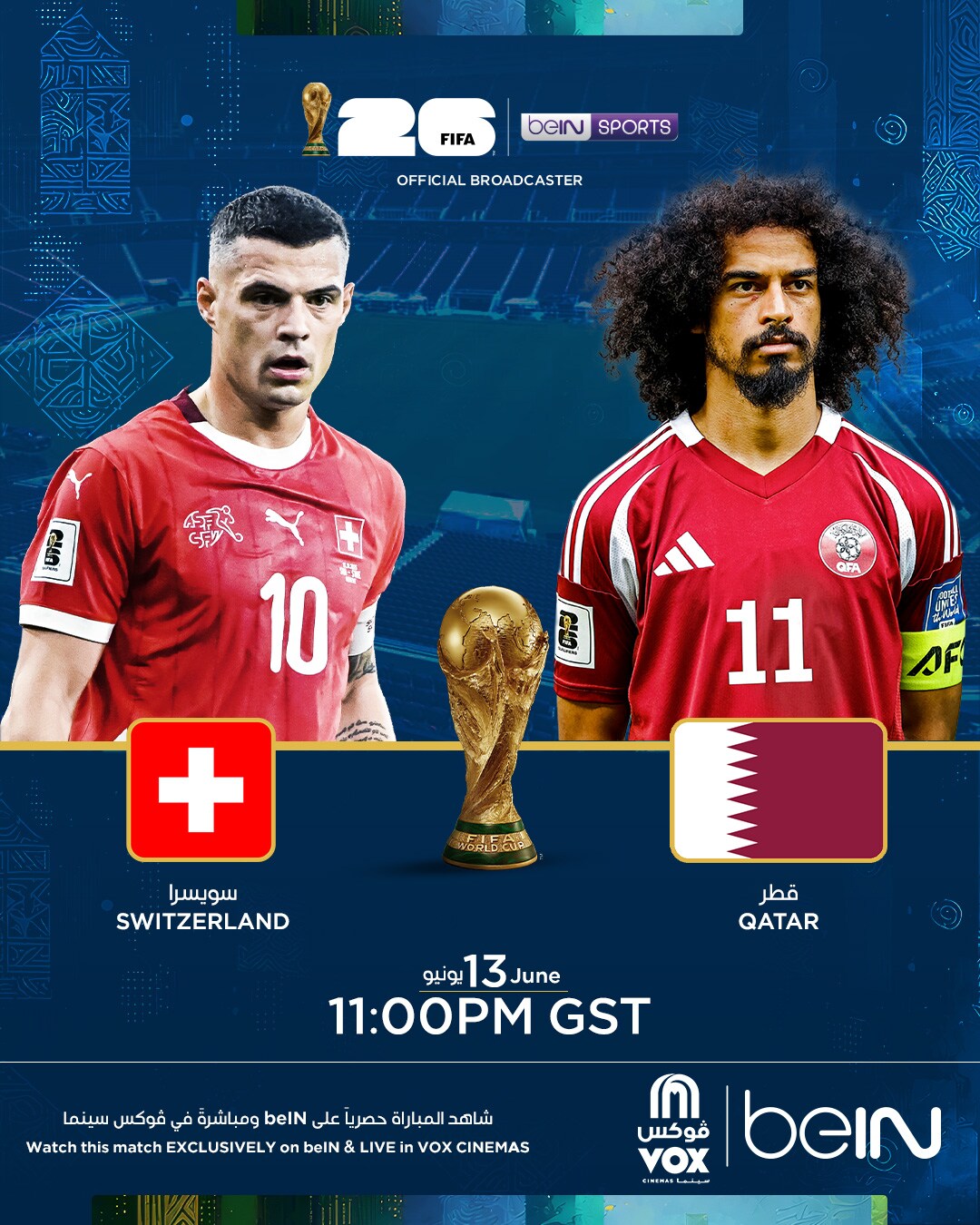 FIFA 2026: Qatar vs Switzerland -