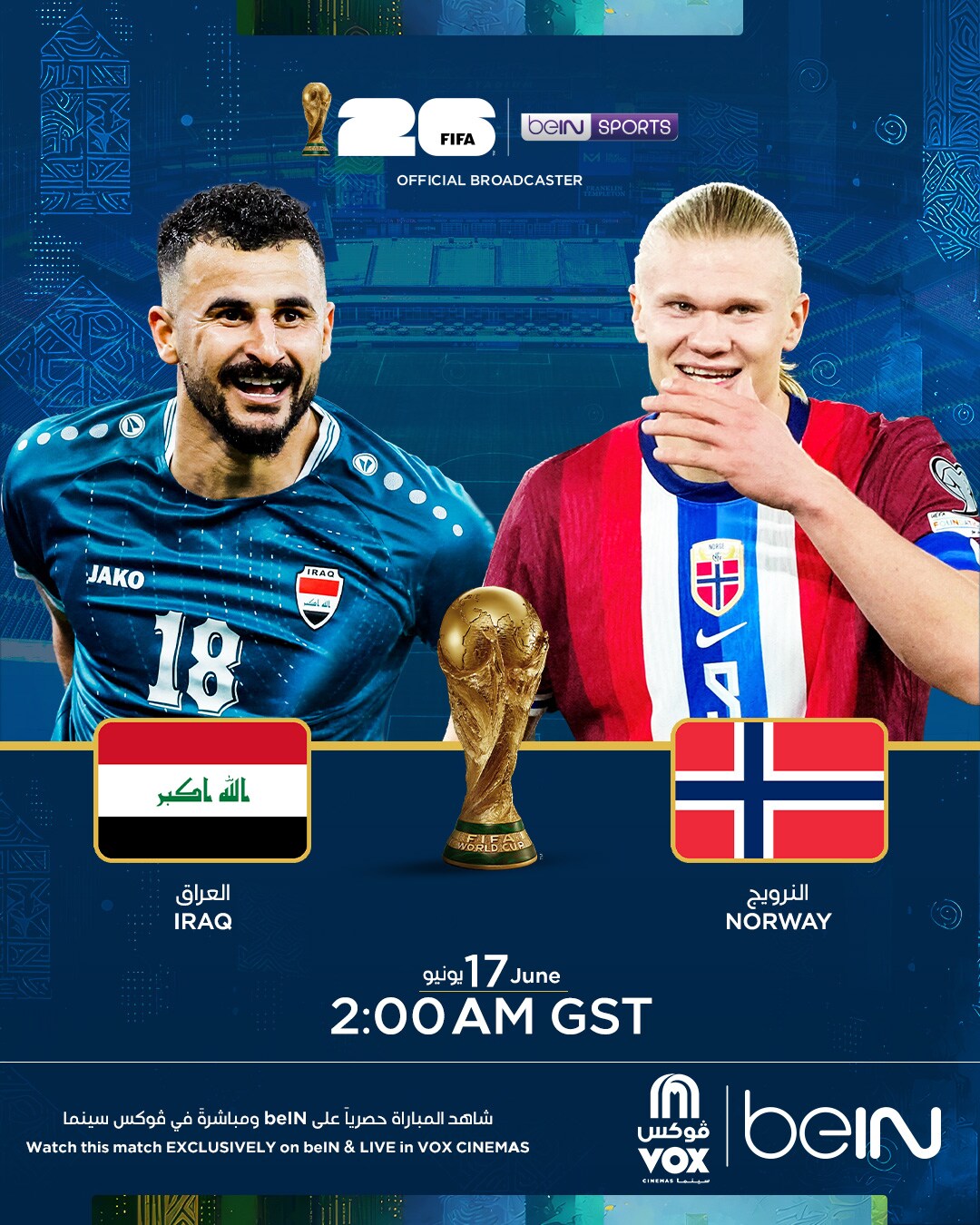 FIFA 2026: Iraq vs Norway -