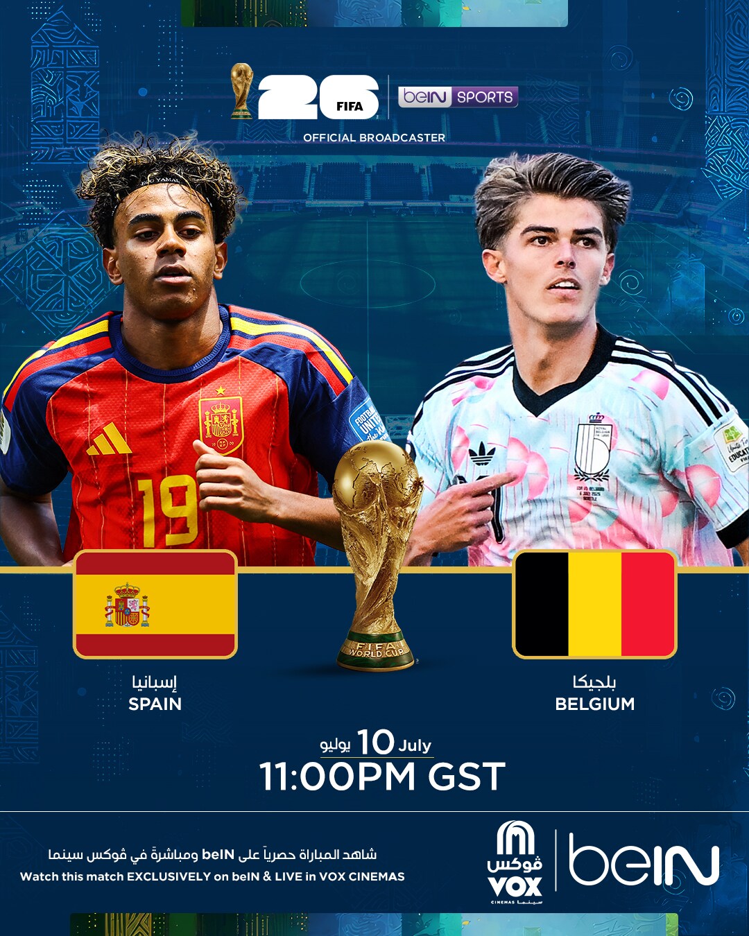 Movie poster for FIFA 2026: Spain vs Belgium