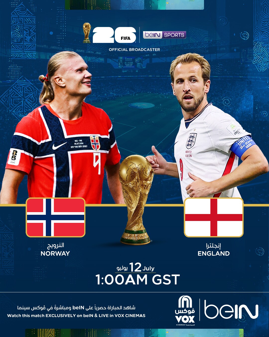 Movie poster for FIFA 2026: Norway vs England